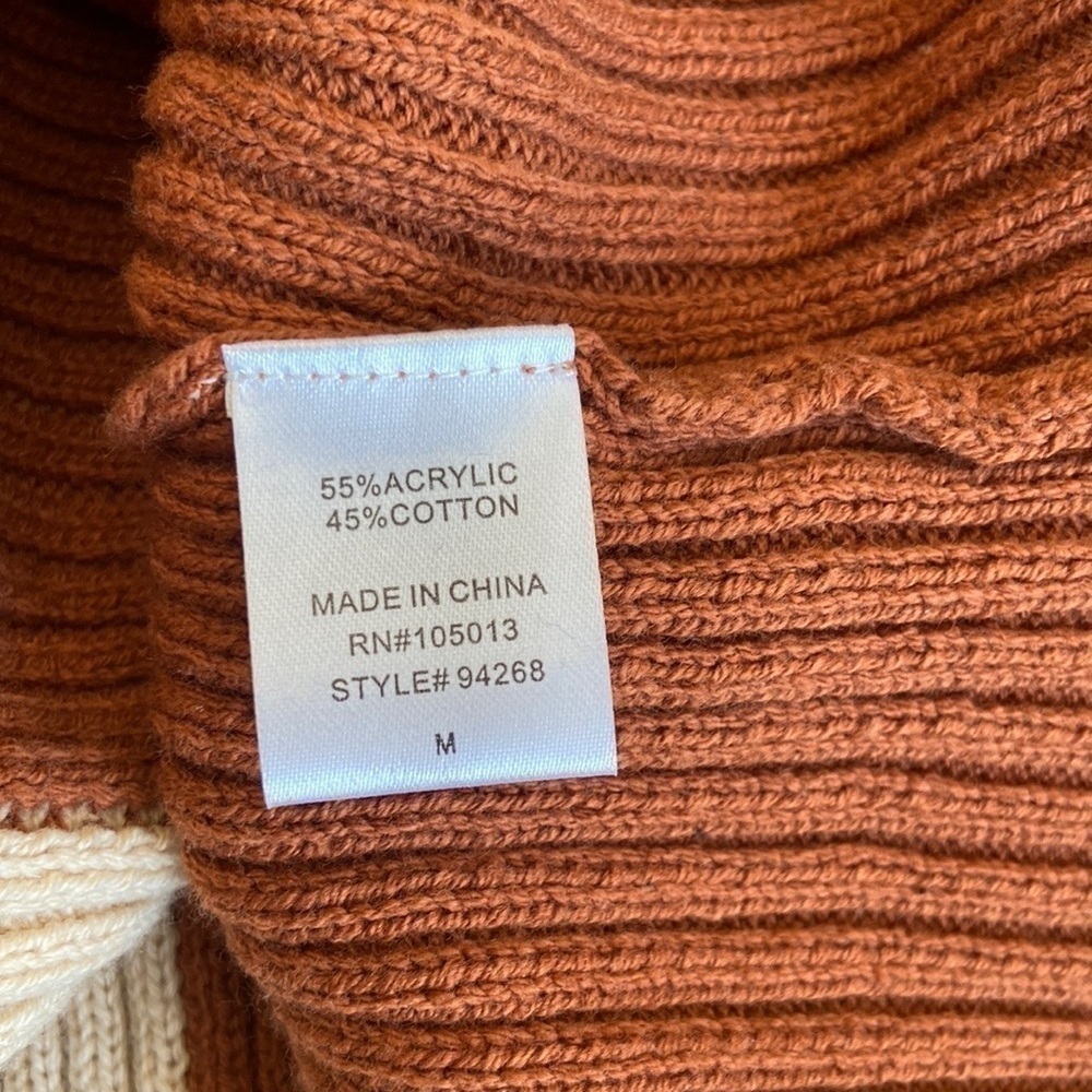 nwt Ribbed Colorblock Sweater Dress - Picture 9 of 9
